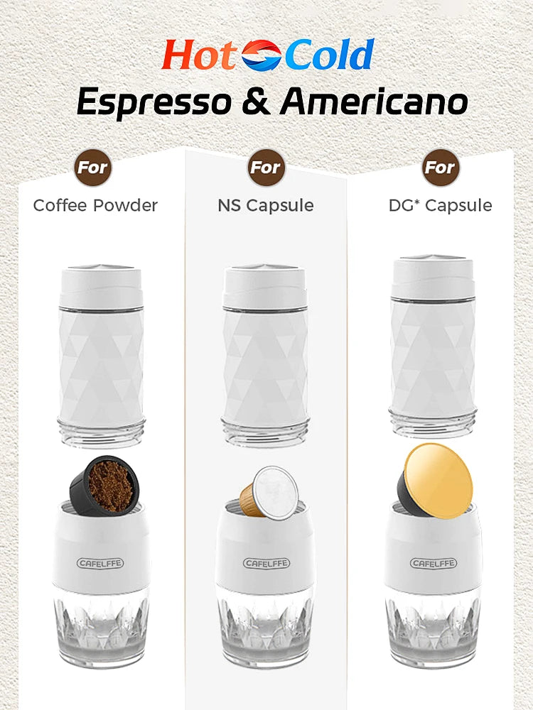 Cafetera Manual Perfecta 3 en 1 Disfruta de Café del Verdad en Cualquier Lugar
