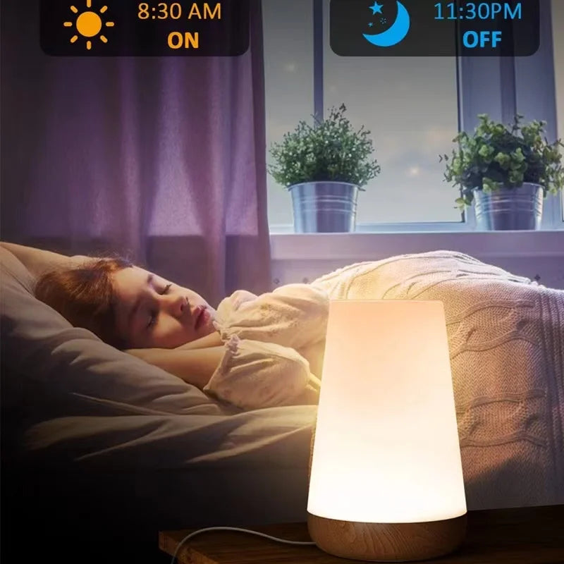 Lámpara Táctil de Noche con Ambiente Sereno, ilumina tus sueños