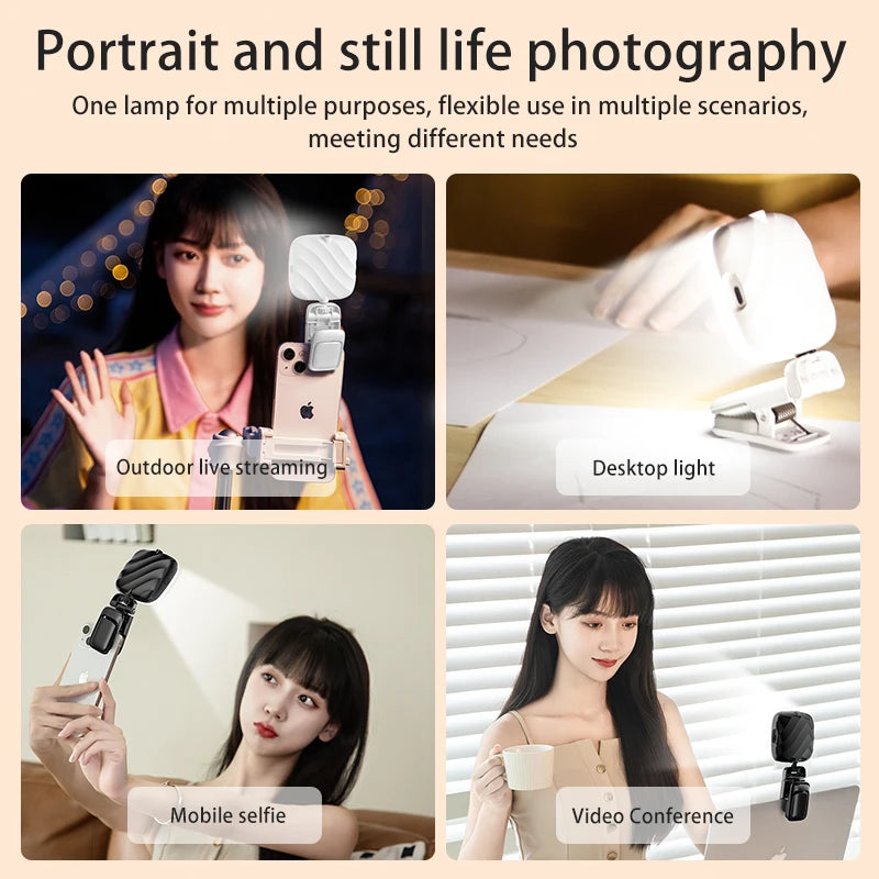 Estudio de Iluminación, luz LED Personal para selfies y Videoconferencias
