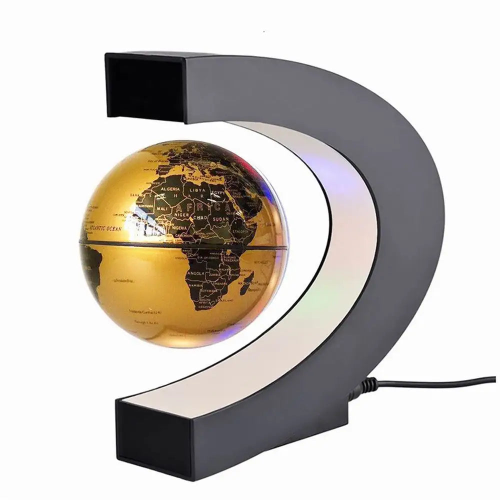 Globo de Levitación Magnética con mapa y lampara LED