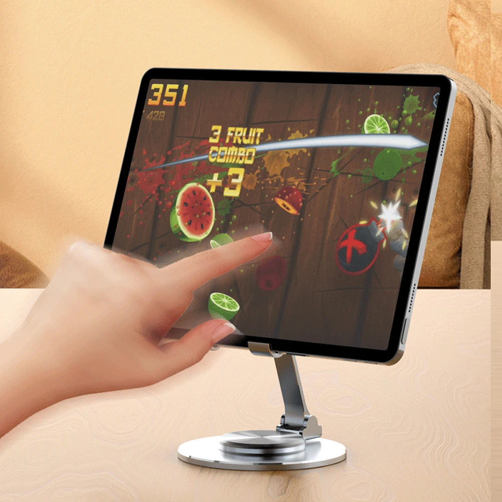 Soporte Metálico giro360º ajustable para teléfonos y tablets