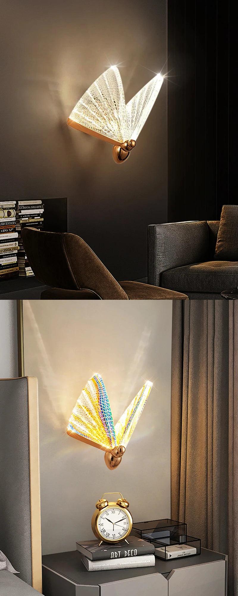 Lámparas Colgantes LED de Mariposa: Iluminación Nórdica para Dormitorio, Sala de Estar, Comedor y Cocina