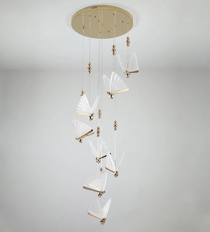 Lámparas Colgantes LED de Mariposa: Iluminación Nórdica para Dormitorio, Sala de Estar, Comedor y Cocina