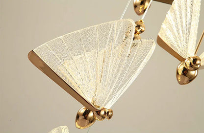 Lámparas Colgantes LED de Mariposa: Iluminación Nórdica para Dormitorio, Sala de Estar, Comedor y Cocina