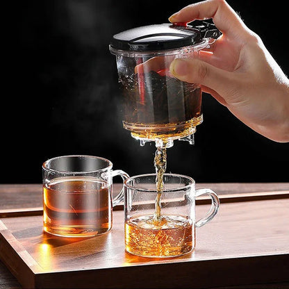 Tetera de vidrio con filtro para los amantes del té, elegancia y funcionalidad