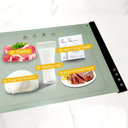 Tapete de silicona con calentamiento ajustable: Mantenga sus platos calientes y su buffet elegante