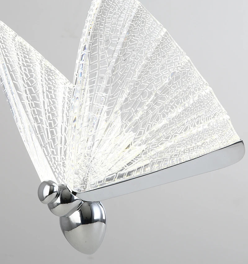 Lámparas Colgantes LED de Mariposa: Iluminación Nórdica para Dormitorio, Sala de Estar, Comedor y Cocina