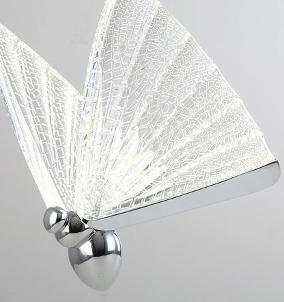 Lámparas Colgantes LED de Mariposa: Iluminación Nórdica para Dormitorio, Sala de Estar, Comedor y Cocina