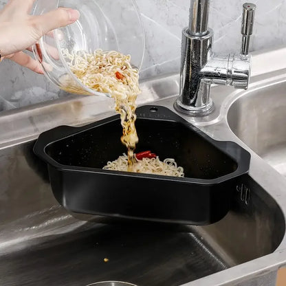 Organiza tu cocina con estilo: Cesta de drenaje triangular de acero inoxidable