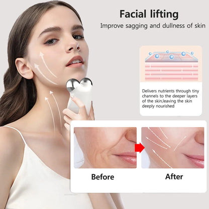 Masajeador Facial EMS: Dispositivo de Microcorriente para Lifting Facial