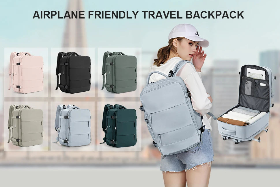 Mochila de Viaje 40x20x25 Ryanair: Mochila Personal con Compartimento para Portátil