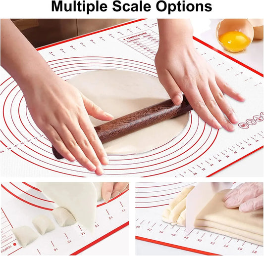 Alfombrilla de silicona multiusos: ¡Amasa, hornea y cocina con facilidad!