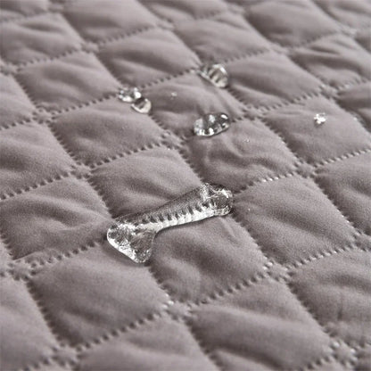 Funda Impermeable a Cuadros para Sofá Cama de Perros: Manta y Almohada