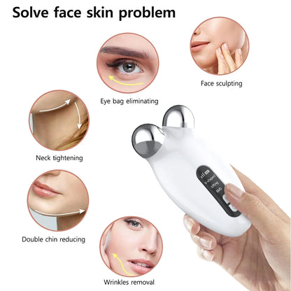 Masajeador Facial EMS: Dispositivo de Microcorriente para Lifting Facial