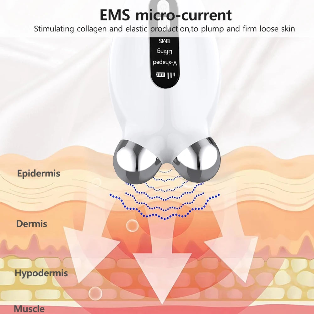 Masajeador Facial EMS: Dispositivo de Microcorriente para Lifting Facial
