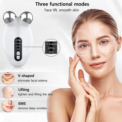 Masajeador Facial EMS: Dispositivo de Microcorriente para Lifting Facial