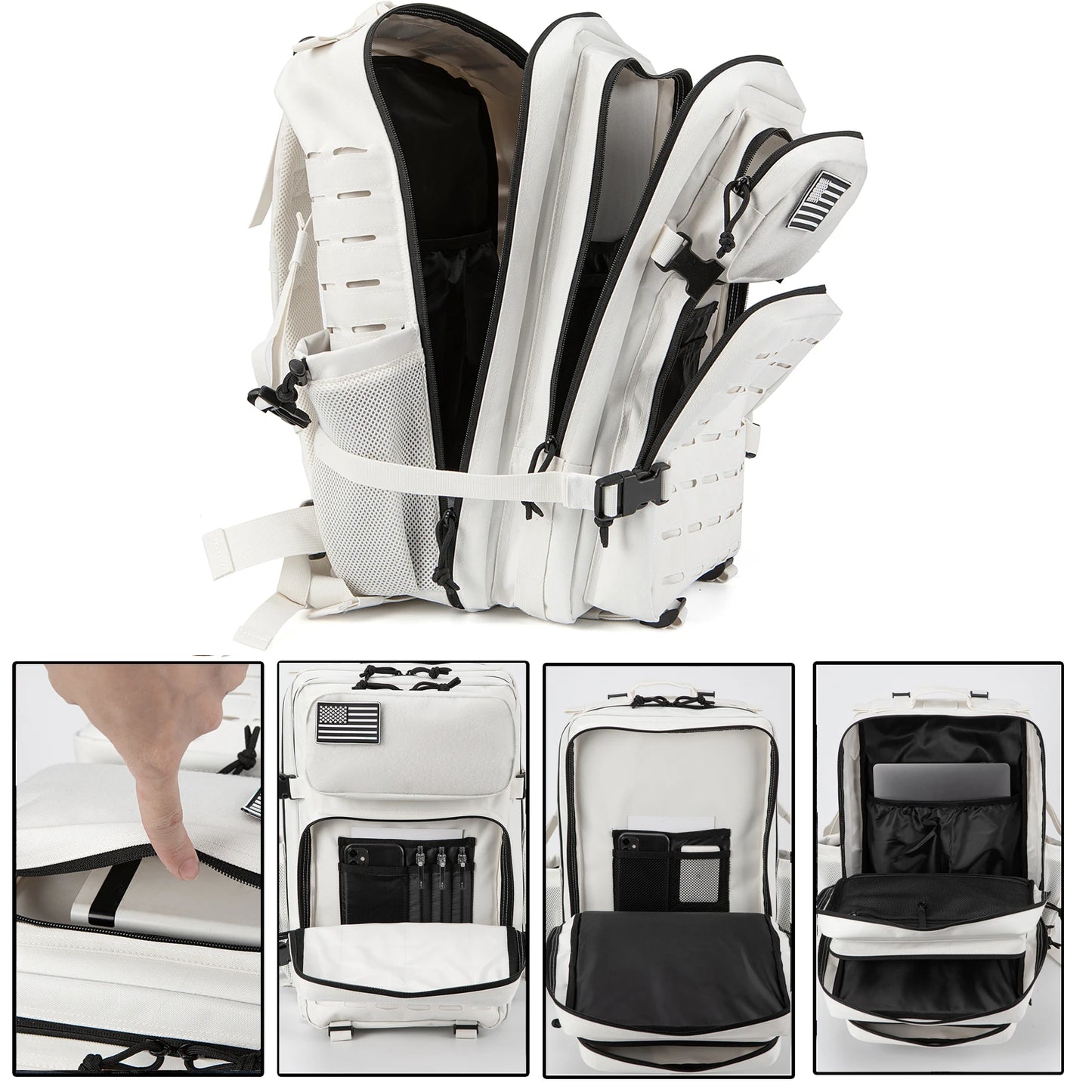 Mochila Táctica 25L/45L para Hombres y Mujeres: Bolsa de Asalto para Supervivencia