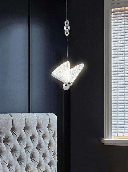 Lámparas Colgantes LED de Mariposa: Iluminación Nórdica para Dormitorio, Sala de Estar, Comedor y Cocina