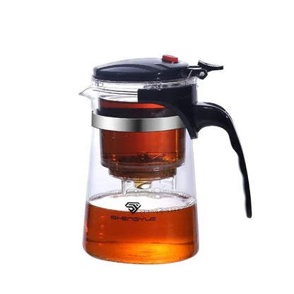 Tetera de vidrio con filtro para los amantes del té, elegancia y funcionalidad